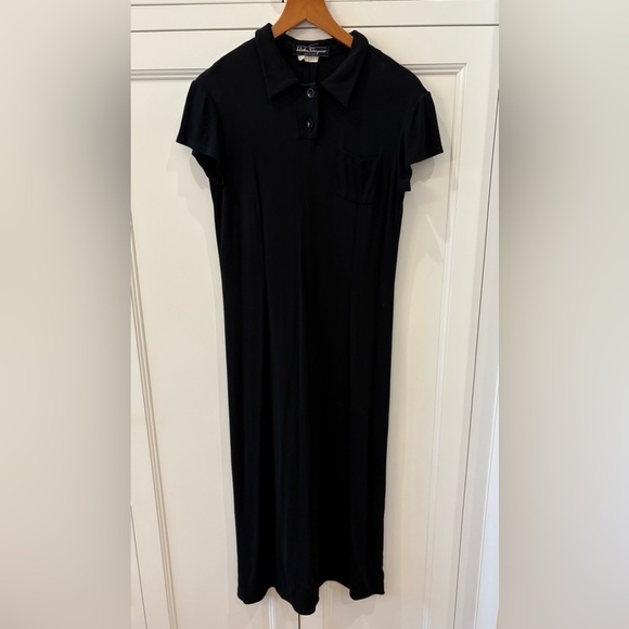 Salvatore Ferragamo Black 100% Rayon Dress—Travel—EveryDay!! BEAUTIFUL!! EUC!! - Picture 1 of 7